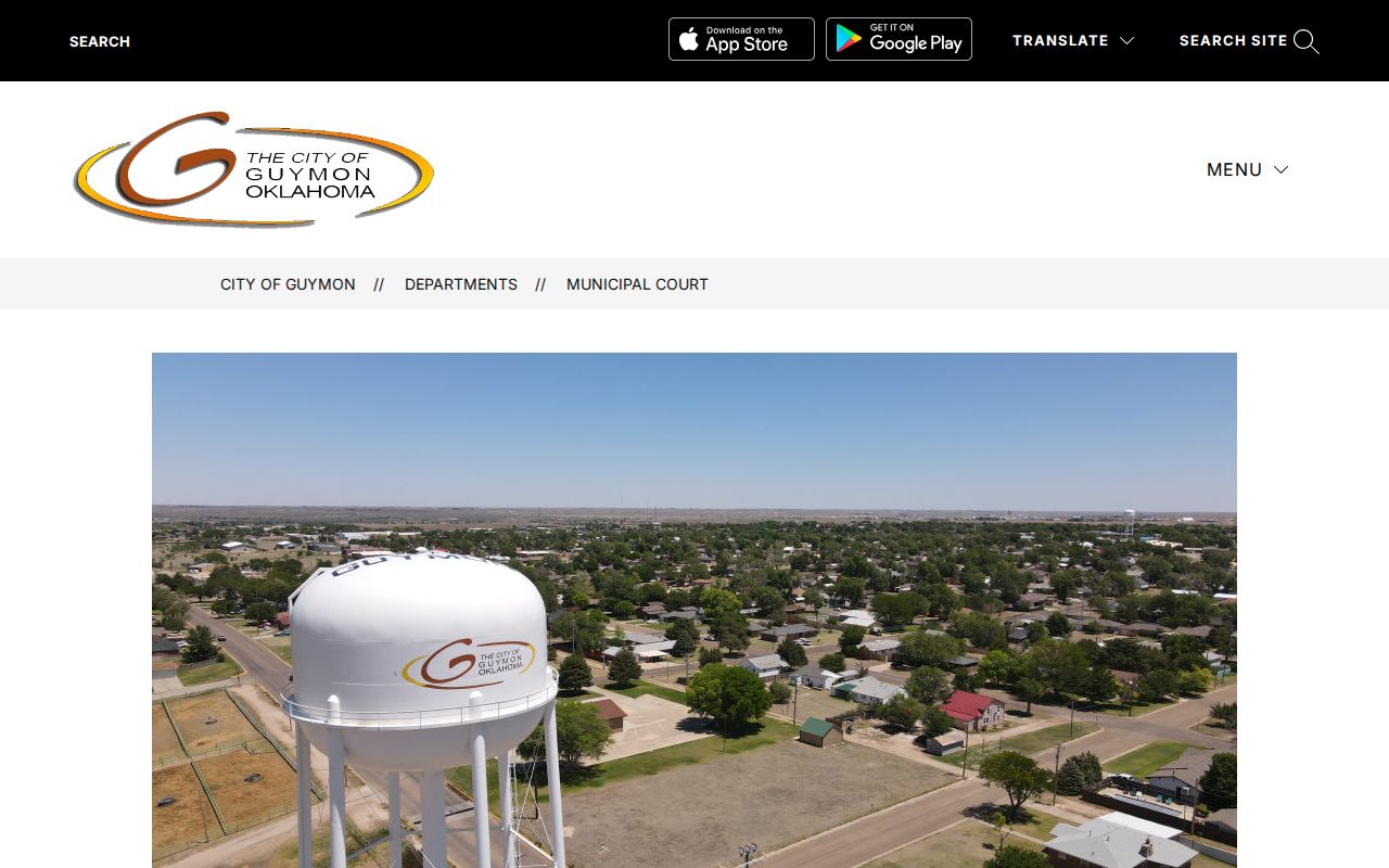 Texas County city court warrant Guymon municipal court
