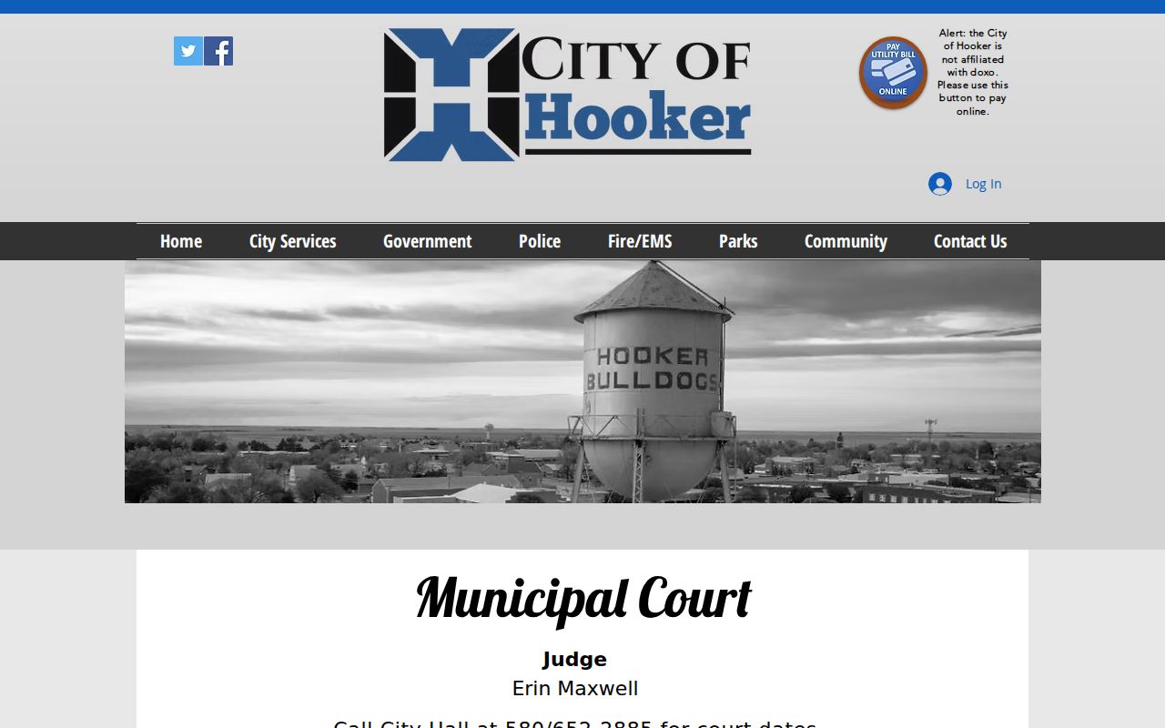 Texas County bench warrant lookup Hooker municipal court